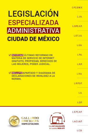 Legislación Especializada Administrativa De La Ciudad De México 2025 - H. Asamblea Legislativa De La Ciudad De México