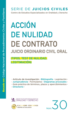 Acción De Nulidad De Contrato (Tipos, Test De Nulidad, Legitimación) #30 - Comité Editorial De Gallardo Ediciones