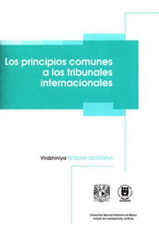 Los Principios Comunes A Los Tribunales Internacionales - Petrova Georgieva, Virdzhiniya