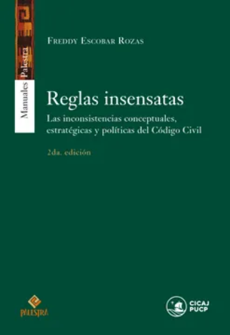 Reglas Insensatas (2da. Edición) Las Inconsistencias Conceptuales, Estratégicas Y Políticas Del Código Civil - Escobar Rozas, Freddy